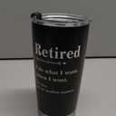 Shqiueos Funny Retirement Gifts for Women Men 20 Oz Retired Tumbler, Happy Retirement Gifts, Best Retirement Gift Idea, Farewell Gifts for Coworkers, Friends, Boss, Teacher Stainless Steel Cup