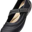 TALENAVA Women's Comfortable & Lightweight Leather Mary Jane Flats Versatile Business Casual Dress Shoes Work Office Cute Stylish Everyday Walking Shoes 8,5, Black 