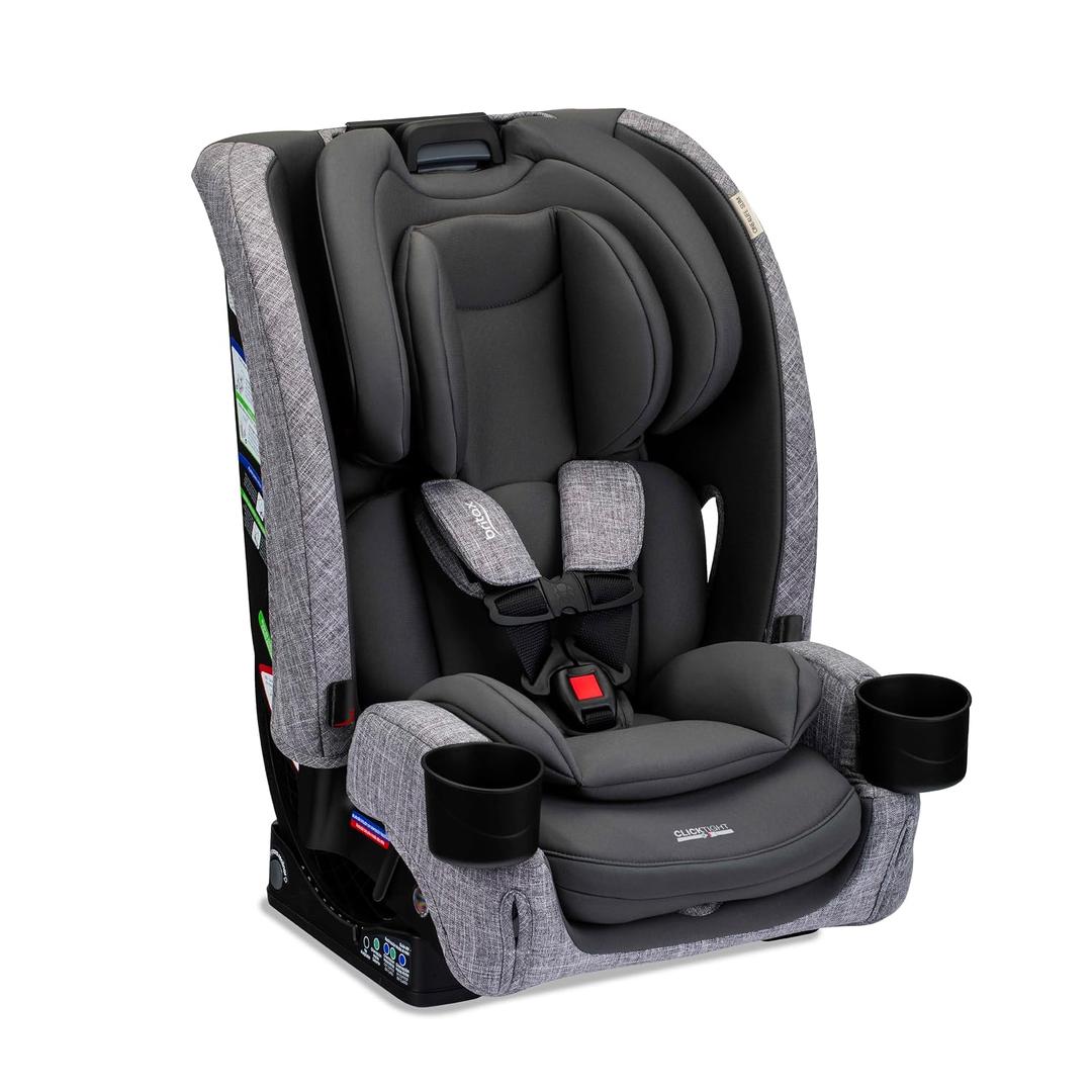 Britax One4Life Slim All in One Car Seat, Up to 10 Years of Use with Rear Facing, Forward Facing, Booster Modes, 17.5” Slim Car Seat Design, ClickTight Installation & SafeWash Fabrics — Mineral Gray MFD 02/09/2026