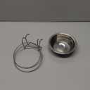 Clamp Holder Pet Bowl, Stainless Steel Dog & Bird Cage Feeder, Small Hook on Design