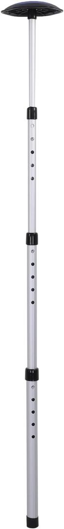 HICIRIS Travel Bag Support Rod 52In Aluminium Golf Club Protector with Adjustable Crossbar, 3-Section Telescopic Shaft for Airplane Travel, Sturdy ABS Rubber Lid for Enhanced Durability