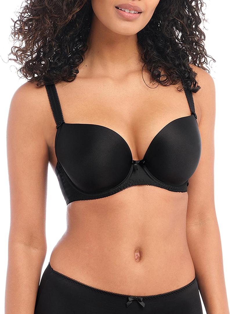 Freya Women's Deco UW Moulded Plunge Bra, Black, 34G