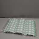 60 Pcs Sage Green Gingham Party Supplies Gift Disposable Scalloped Table Placemat 17.7 X11.8 Inch Decorative Paper Mats Bulk for Table Setting Dining Wedding Christmas Bridal Baby Shower