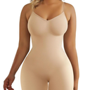 SHAPERX Women's Shapewear Bodysuit Tummy Control Body Shaper Seamless Sculpting Snatched Waist Body Suit, S/M