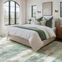 BEIMO Area Rugs 9x12 for Living Room Bedroom, Modern Abstract Machine Washable Large Light Green Rug Soft Rug, Low Pile Floor Carpet with Non Slip Backing for Dining Room