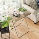 Garden 4 you Portable Folding TV Tray Table TV Dinner Tray with Sturdy MDF,Eating Trays for Living Room with No Assembly Required 15 x 18.9 x 26in (3D,1PC)
