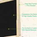 vensovo 10 Pack Bee Frames Deep - Bee Hive Frames and Wax Foundations Black Beehive Frams