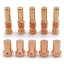 Vaphy 4pcs KP2063-1B1 Electrode 4pcs KP2062-1B1 Nozzle Tip Fit Lincoln Electric PRO-Cut 25 PCT20/80 Plasma Cutting Torch