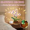 Orchid Building Set, Compatible with Lego Flowers for Adults,Gifts for Mother's Days Birthday Valentine's Day - Artificial Plant Home Decor