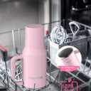 40 Oz Insulated Tumbler with Flip Straw Lid - 100% Leakproof, 100% Clean, Vacuum insulated Stainless Steel | BPA-Free, Handle & Cupholder Compatible - 24H Cold, Travel/Gym/Office (Pink Sand)