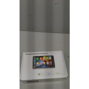 Portable Wireless with Apple CarPlay and Android Auto Screen for Car, 7" HD Touch Screen Car Stereo with Mirror Link, Bluetooth 5.2, Backup Camera, AUX,FM Transmitter for All Vehicle