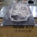 Large Framed Modern Abstract Vertical Wall Art for Living Room, Black Grey Prints Paintings Artwork for Walls, Silver Gray Luxury Pictures for Hallway Entryway Foyer Stair Office Wall Decor 30x60 Inch