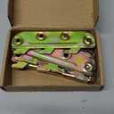 4 Set Bed Rail Brackets-Bed Frame Hardware for Wood Bed Frame Headboards Footboards - 5inch (Screws Included)