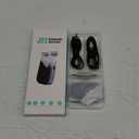 COMSOON Bluetooth Receiver for Car, Noise Cancelling 3.5mm AUX Bluetooth Car Adapter, Wireless Audio Receiver for Home Stereo/Wired Headphones, Hands-Free Call, 16H Battery Life - Black+Silver