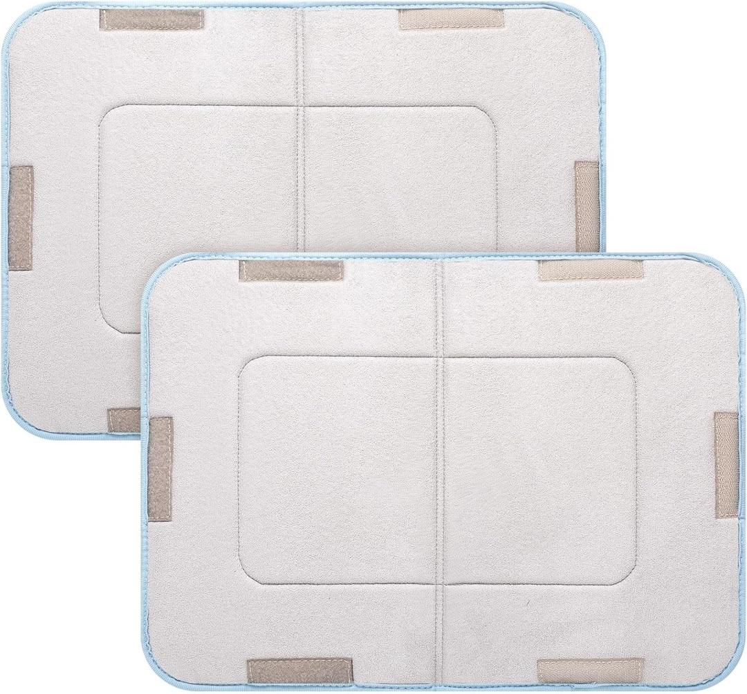 2 Pcs Heating Pad Cover Foam Filled Terry Cover Hydroculators Moist Hot Heat Pack for Cramps Muscle Soreness Dysmenorrhea Aches Relaxation Without Pockets(Standard)