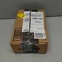 Amazon Basics Ceramic Portable Mini Space Heater for Office Desk, Indoor Use, Fast Heating, Energy Efficient, 500W, With Tip-Over Protection, Lightweight 1.4 lbs, Black, 5.87"D x 3.15"W x 5.95"H