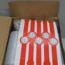 selizo 60 Pack 6.8oz Mini Loaf Baking Cake Pans with Lids, Rectangle Disposable Aluminum Foil Loaf Baking Pans, Small Baking Cake Tins Cup Cake Containers for Individual Cakes (Red)