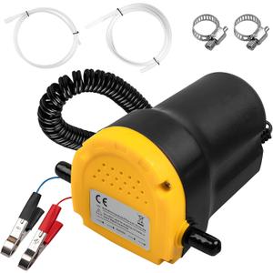 12V 60W Oil Extractor Pump, Upgraded Oil Change Pump, Diesel Fluid Transfer Pump Extractor Scavenge Suction for Car, Small Truck, Tractor