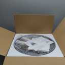 CLAIRDAI Dimmable Crystal Chandeliers Modern Chandeliers LED Flush Mount Crystal Ceiling Light with Remote Control Chandelier with 5 Tier Crystal Drops for Hallway Bedroom Dining Room Living Room