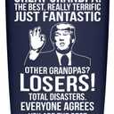 Gifts for Grandpa from Grandaughter, Grandson, Kids on Fathers Day, Christmas, Birthday - Present for Father - Grandpa Tumbler 20oz, Navy Insulated Stainless Steel, Perfect for Travel, Work, or Home