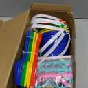 LINAYE Beach & Pool Party Favors - Kids' Summer Toys Bulk Including Beach Balls, Sand Buckets, Sunglasses, Drinking Straws, Bubble Wands Beach & Pool Party Supplies