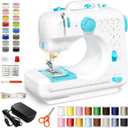 Portable Tabletop Beginner Mini Sewing Machine for Home Use, Compact and Easy-to-Use Sewing Machine for Quick Repairs, DIY Crafts and Alterations, Giftable Sewing Machine for Beginners (Blue)