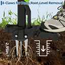 Garvee 40" Long Handle Stand Up Weed Puller - 4-Claw with Ejector Gardening Hand Weeding Tool Easy-Eject Easily Remove Weeds Without Bending, Pulling, or Kneeling.