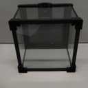 Mini Glass Terrarium Tank 8"x8"x6" with Top-Opening Mesh Lid, 360 Clear View, Ventilated Enclosure for Tarantulas, Jumping Spiders, Isopods, Froglets, & Small Reptiles