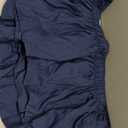 Wrap Around Dust Ruffle Bed Skirt - Navy Blue - for King Size Beds with 12 Inch Drop - Elastic Strap - Adjustable Pleated Bedskirt with Brushed Fabric and Wrinkle Free - for Women, Men, Kids & Teens