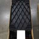 ELAFROS Utility Cart with Ergonomic Handle and Built-in Tool Compartments - 37.5" x 17" Work Cart W/Deep Shelves Safely Holds up to 550 lbs - 2 Tier Rolling Cart, Black