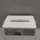 3-Tier Medicine Organizer - Portable Medicine Cabinet with Plastic Handle, Multipurpose Medical Box with Pill Box, Empty First Aid Kit for Home (White)