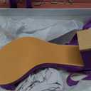 Allegra K Women Open Toe Ankle Tie Back Chunky Heel Sandals (Purple, 12)