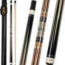 Billmart Pool Cue Stick, Low Deflection Shaft Billiard Cue Sticks with Hard Case, Pool Table Sticks Queue, 19 oz Pool Que