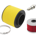 Air Filter 17254-HN5-670 &Oil Filter & Spark Plug Compatible with Honda Rancher TRX350FE TRX350FM TRX350TE TRX350TM 2000 2001 2002 2003 2004 2005 2006 10-99200