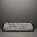 Bless The Food Before Us Wall Decor Farmhouse Kitchen Signs Wall Decor Bible Verse Quotes Christian Wall Art Modern Rustic Farmhouse Dining Room Decor Black Frames Hanging Plaques 12" x 40"