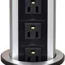 Retractable -Up Power Socket 3 US Plug and 2 USB Charging Ports, Electric Socket for Table Pulling Up/Outlet Desktop Worktop, Multi-functional for Office Home, Meeting Room
