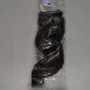 KooKaStyle Invisible Wire Hair Extensions with Transparent Headband Adjustable Size 4 Secure Clips Long Wavy Secret Wire Hairpiece 16 Inch Dark Walnut Brown for Women