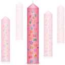 Jutom Birthday Countdown Candles Baby Shower 10 Inches Tall Birthday Pillar Candle First 1-21 Pillar Pink Annual for Girls Baby Shower Favor