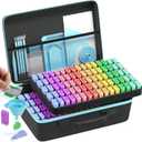 Diamond Painting Storage Containers Kits, Thickened Waterproof Portable Bead Storage Boxes for Diamond Painting Accessories and Tools, 160 Square Bottles