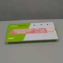 seenda Wireless Bluetooth Keyboard and Mouse Combo, COE202 Round Cute Keycaps, 3 Multi-Device Connection, Full Size Wireless Keyboard Mouse Compatible for PC/Laptop/Mac/MacBook/iPad/Tablet, Pink