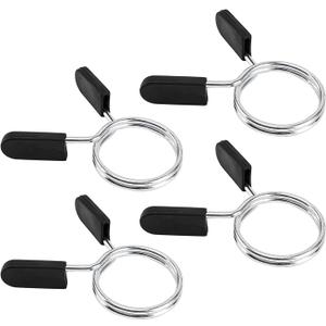 Barbell Clips Olympic Barbell Clamps Collars 2 Inches Weight Bars Lock Dumbbell Spring Clips Circlip Fitness Weightlifting Buckle 4 Pack