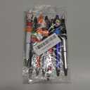 7PCS Horror Beadable Pens Horror Movie Pens Refillable Novelty Ballpoint Pen Set Halloween Spooky Pen Horror School Office Desk Accessories Gift for Adults