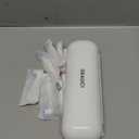 Deep Clean Rechargeable Electric Powered Toothbrush, Rechargeable Electric Toothbrush with 8 Brush Heads,Pressure Sensor to Protect Gums (White)