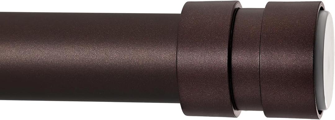 BRIOFOX Tension Curtain Rod Adjustable 32 to 78 inch - Spring Tension Shower Curtain Rod for Window or Bathroom No Drilling Non Slip, Matte Bronze