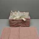 Toodly Baby Diaper Caddy Organizer with Portable Changing Mat - Teddy Fleece Diaper Organizer for Changing Table - Basket for Changing Essentials - Baby Essentials Organizer with Removable Dividers