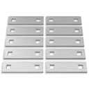 Stationary Dock Washer Plate 10 PCS, 1.5x5 Galvanized Steel Boat Washer Plate, Heavy Duty Floating Dock Plate with 1/2" Holes, Thickness 6mm, Ideal for Dock Maintenance - NO Carriage Bolts