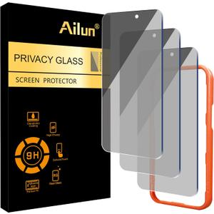 Ailun 3 Pack Privacy Screen Protector for iPhone 16 Pro Max [6.9 inch], Anti Spy Private Tempered Glass Anti-Scratch Case Friendly