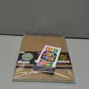 Ooly Puffy Paint Neon Gel Pens Set of 6 & Sketchbook Bundle, 3D Foam Texture Painting Magic Puffy Pen, Creative and Fun Pens for Kids Arts and Crafts Drawing Supplies