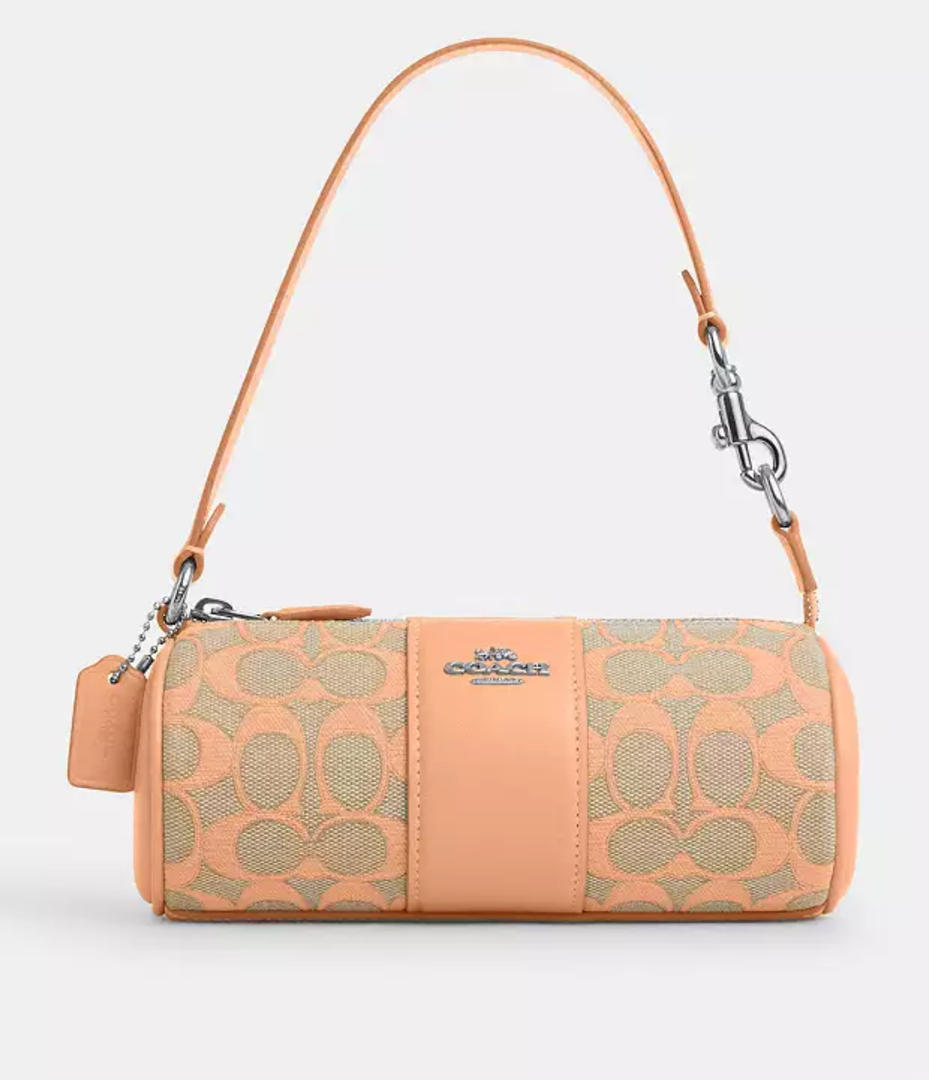 Coach Nolita Barrel Bag In Signature Jacquard