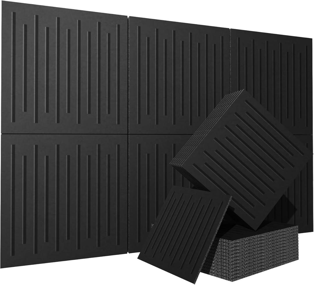 6 Pack Acoustical Wall PanelsTEMGCUAM 60" x 40" Large Art Acoustic Panels, Decorative Acoustic Panels, Sound Absorbing Wall Panels for Home, Office, Recording Studio